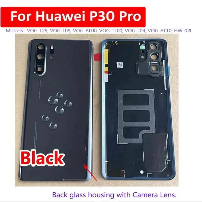 Задняя стеклянная крышка аккумулятора для Huawei P30 pro замена задней крышки с