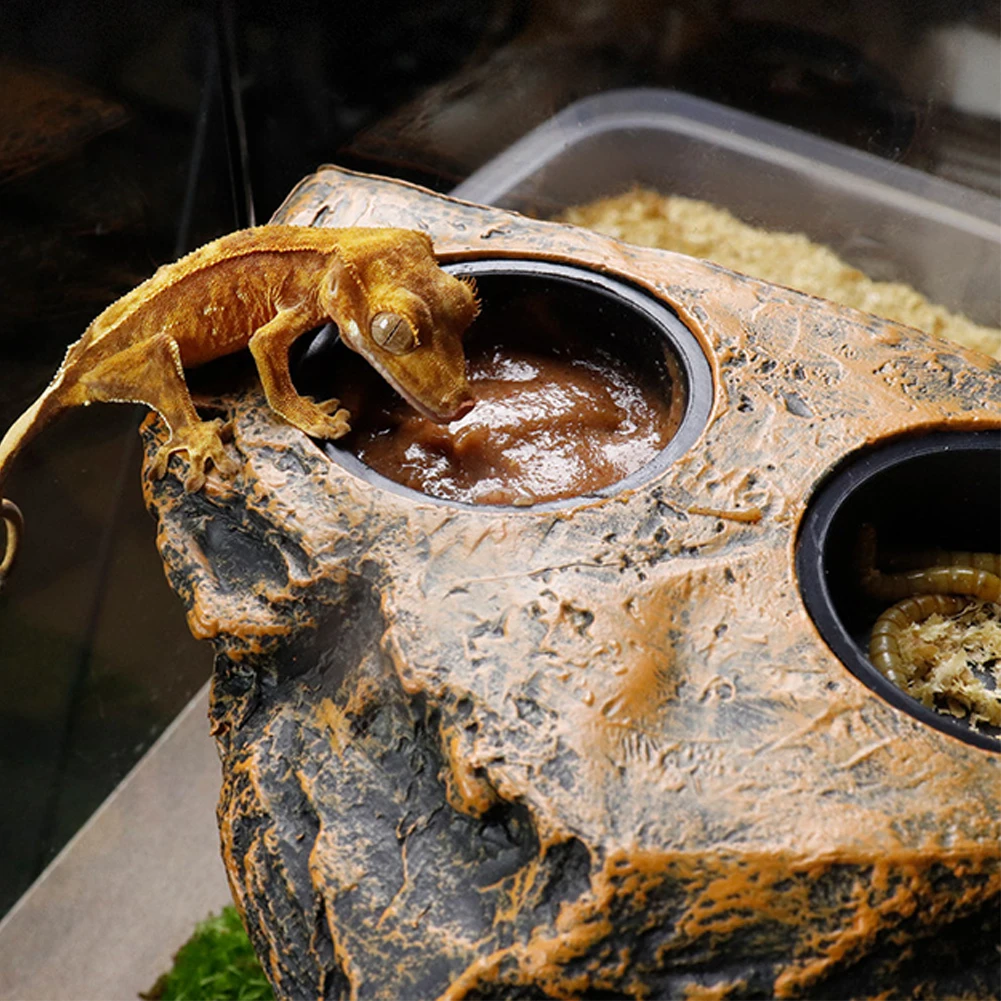 Миска для кормления рептилий магнитная подвесная тарелка поилка воды миска