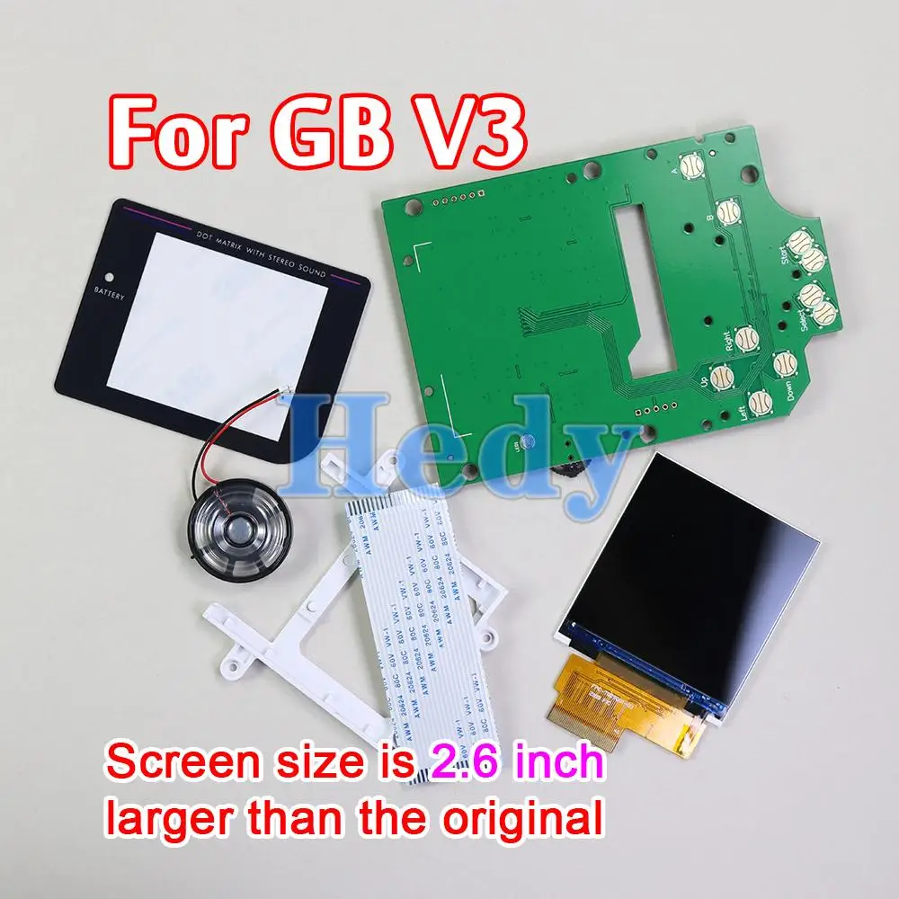 ЖК-экран с подсветкой для GameBoy DMG 001 V3, 2,6 дюйма, V3.0 (art.: 3920bfdfb4b63) - 3920bfdfb4b63