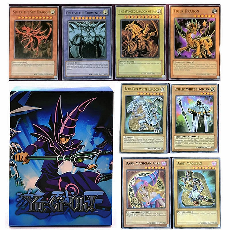

66 шт., английские карты Yu Gi Oh, модель Yugioh, карточка для игры, торговая игра, карточка для битвы, коллекция темных волшебников, детская Рождеств...
