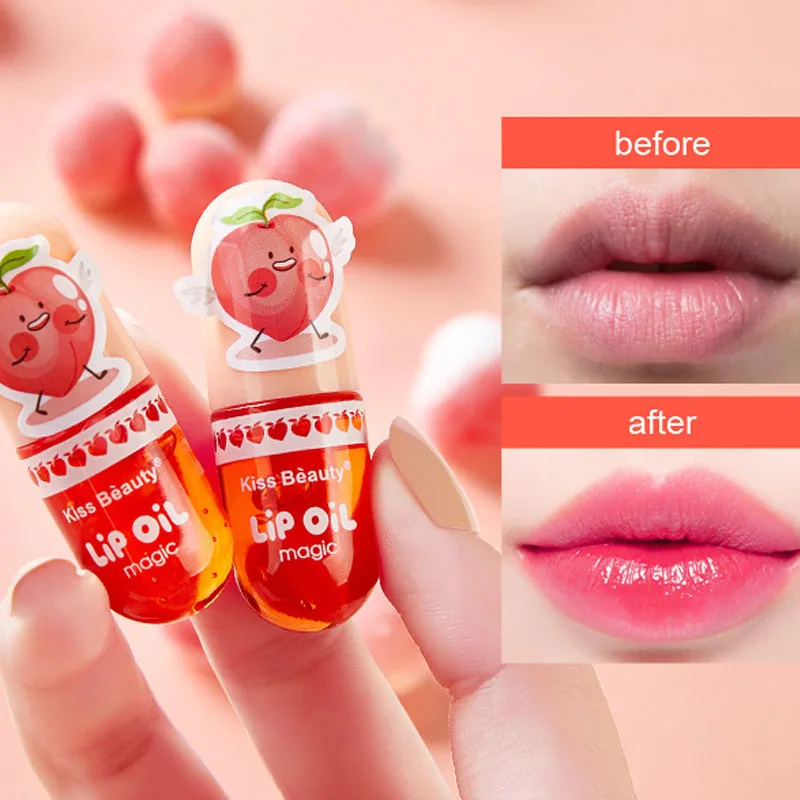 

Natural High Gloss Lipstick Long Lasting Moisturizing Nourishing Lip Gloss Reduce Lips Lines Plumping Serum Lip Oil Care Makeup