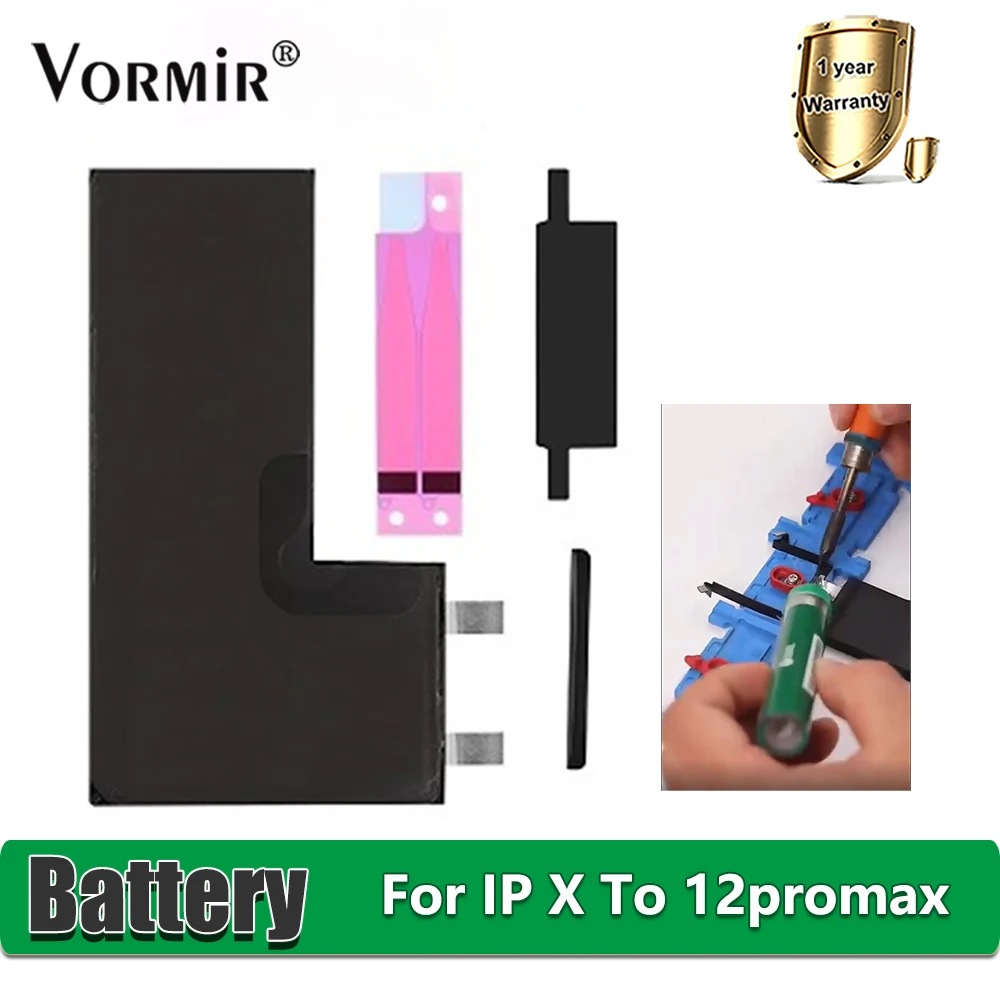 

Аккумуляторная батарейка с болтами Corby для iPhone 12, 11 Pro, XS max, XR