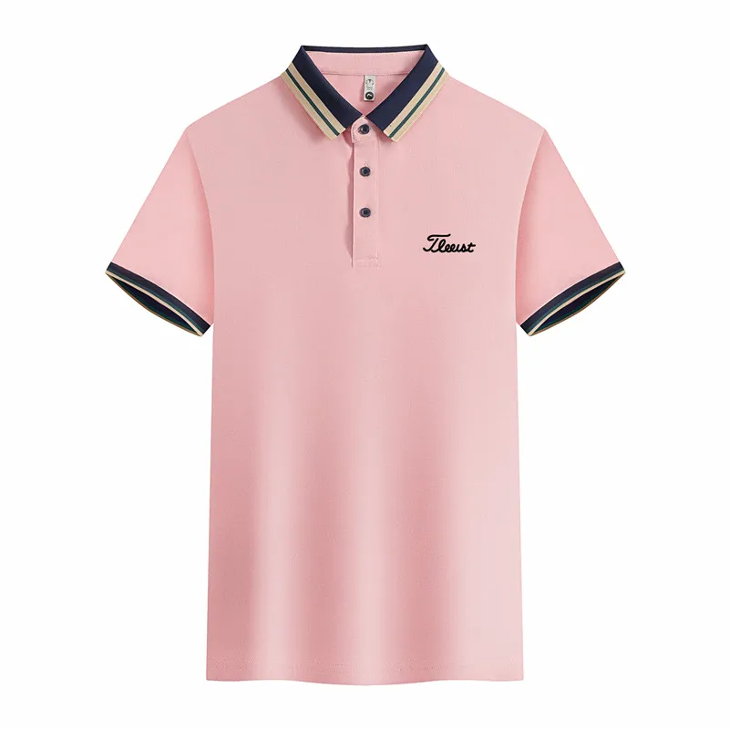 Embroidery Golf Clothing for Men's Short-sleeved T-shirt Golf Polo Shirt Fashion Casual Golf Ball Jersey New Style Golf Shirts