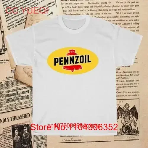 Новая мужская футболка с логотипом Penzoil Oil Company забавный размер от S до 5XL длинными