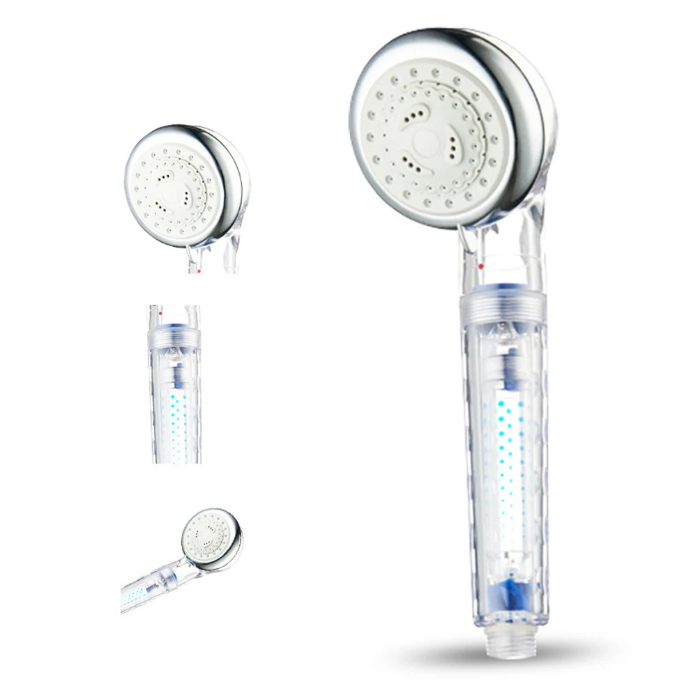 

Pressurized Handheld Shower Head Hot Cold Water Conversion 3 Gears For Bathroom Toilet Skin Care Massage Filter