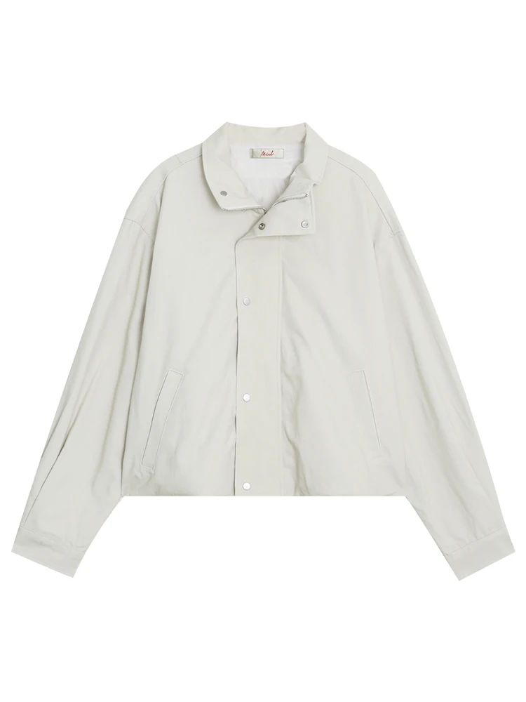 Miding Korean Series Short coat Women Autumn 2024 New Design Sense Casual Small Short Early Top