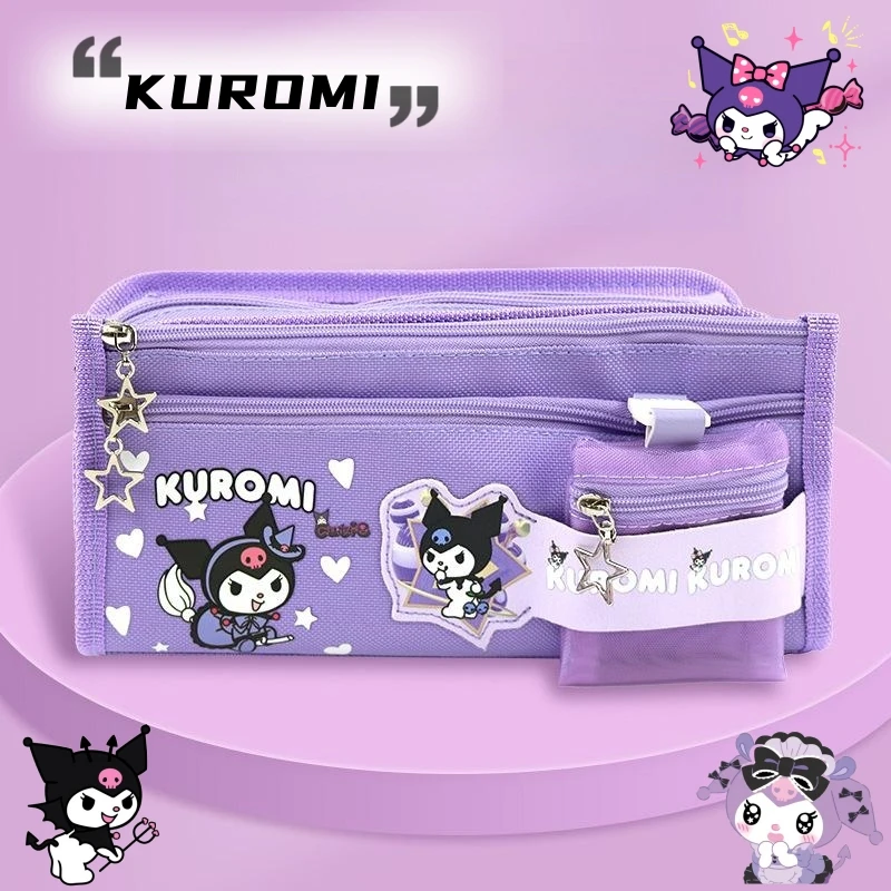 

Новинка 2023, карандаш Kuromi My Melody для учеников начальной школы, Большой Вместительный детский карандаш для монет, милые товары для учебы