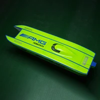 e32 prepainted green electric racing toucan kit rc boat hull only for advanced player remote control model th19770 smt8