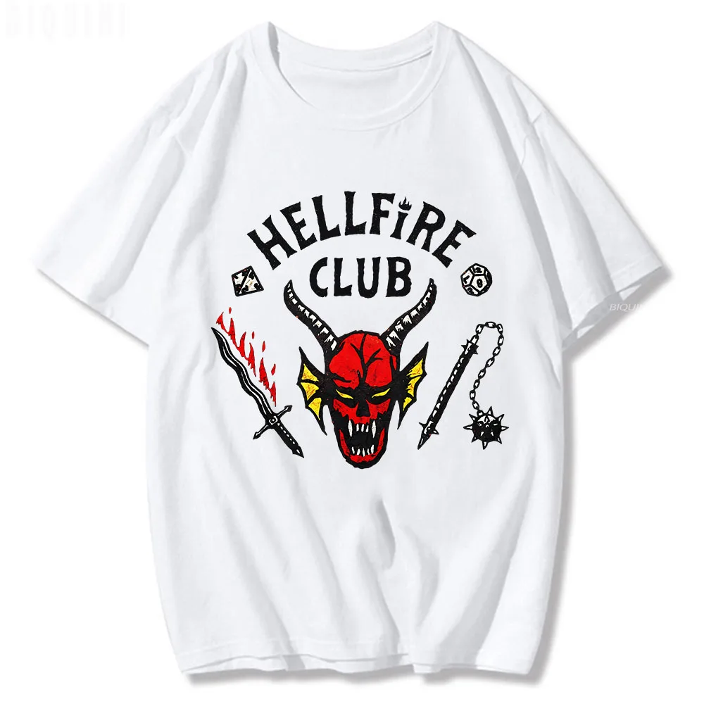

Summer Hellfireclub T Shirt Mike Hellfire Art Print Same Streetwear Harajuku 100% Cotton Casual Short Sleeve Unisex Top