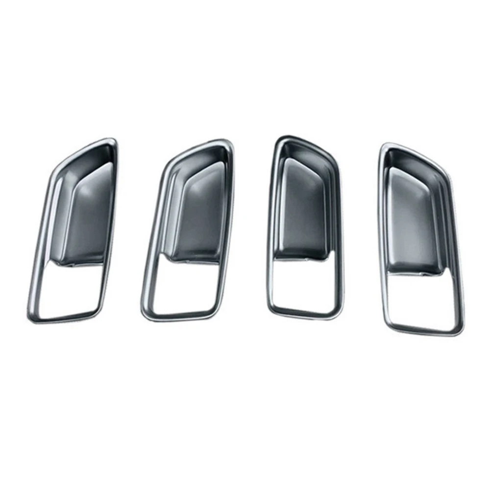 

4 шт. матовые Серебристые молдинги для интерьера Дверная ручка Чаша панель декоративная крышка отделка для Toyota Corolla Cross 2021 2022 RHD