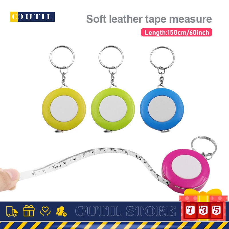 

Мини-брелок 150 см, 60 дюймов, выдвижная рулетка, линейка карамельных цветов, размер одежды, рулетка, маленькая мерная рулетка, товары для кемпинга