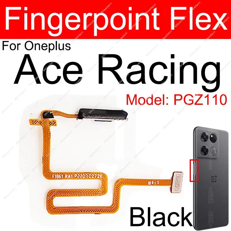 Фото Боковой датчик отпечатков пальцев для Oneplus 1 + Ace Racing Edition Touch Home ВКЛ./ВЫКЛ. Сенсор отпечатков пальцев гибкий ленточный кабель Запчасти №2
