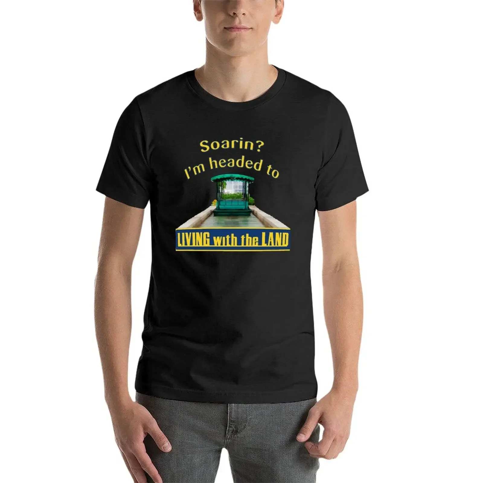 Футболка Soarin Im headed to Living with the Land винтажная футболка большого размера с рисунком