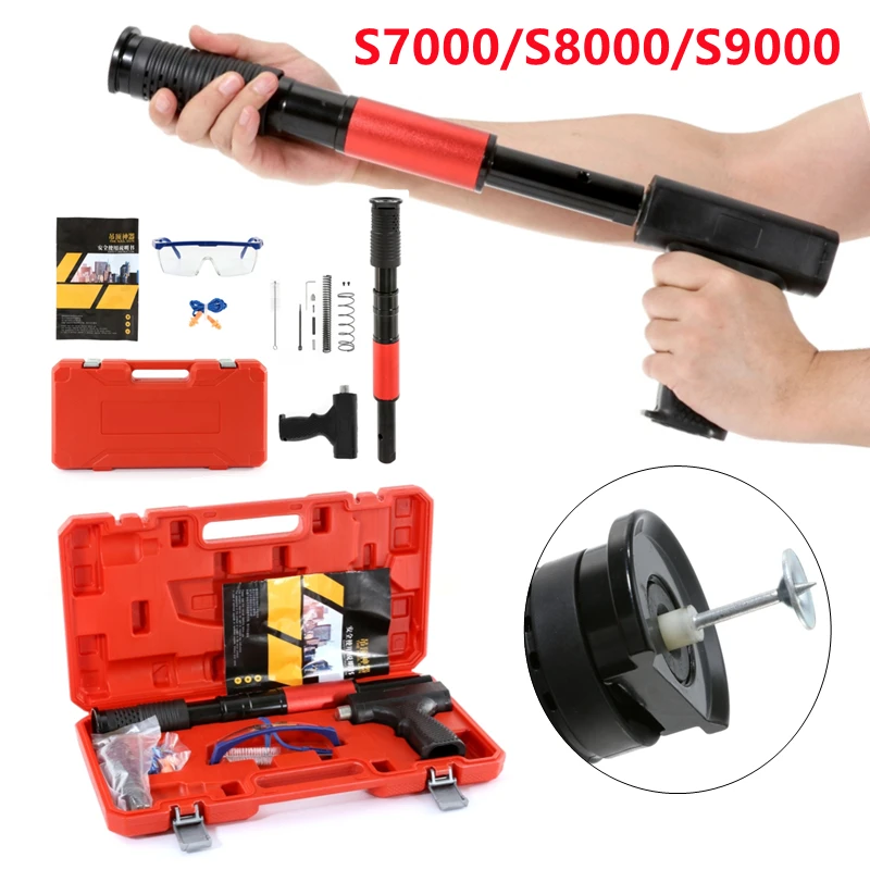 

4 Modes Slag Discharge Steel Nails Guns Rivet Tool Concrete Wall Anchor Wire Slotting Device Decoration Rivet Gun Tufting Gun