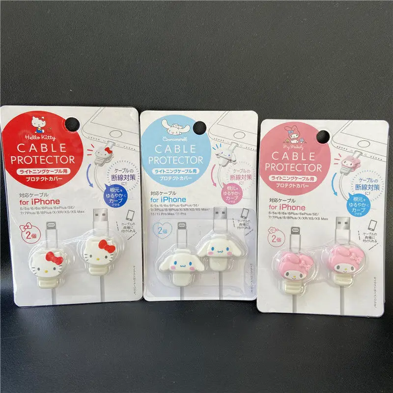Чехол для кабеля передачи данных Hello Kitty Mymelody защитный чехол IPhone USB-кабель зарядки