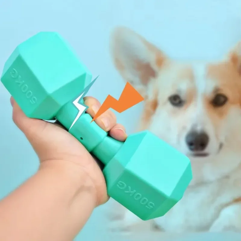 TPR Гантели Игрушка для собак Pet Nibbling Training Писклявая игрушка игры и взаимодействия