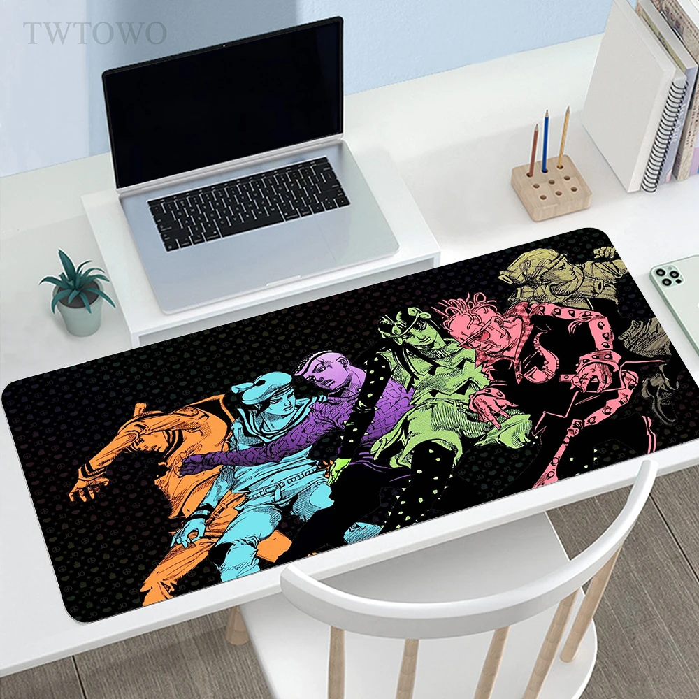 

Anime Jojo Bizarre Adventure Mousepad HD XXL New keyboard pad Mouse Mat Gamer Laptop Anti-slip Natural Rubber Desktop Mouse Pad