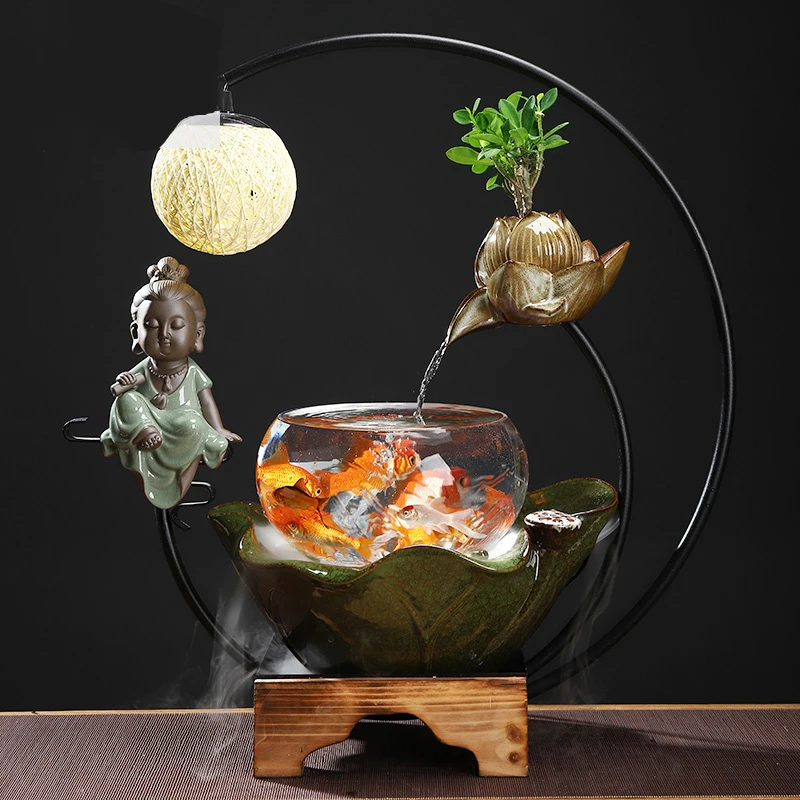 Керамический аквариум для жилой комнаты креативная Экологичная офисная