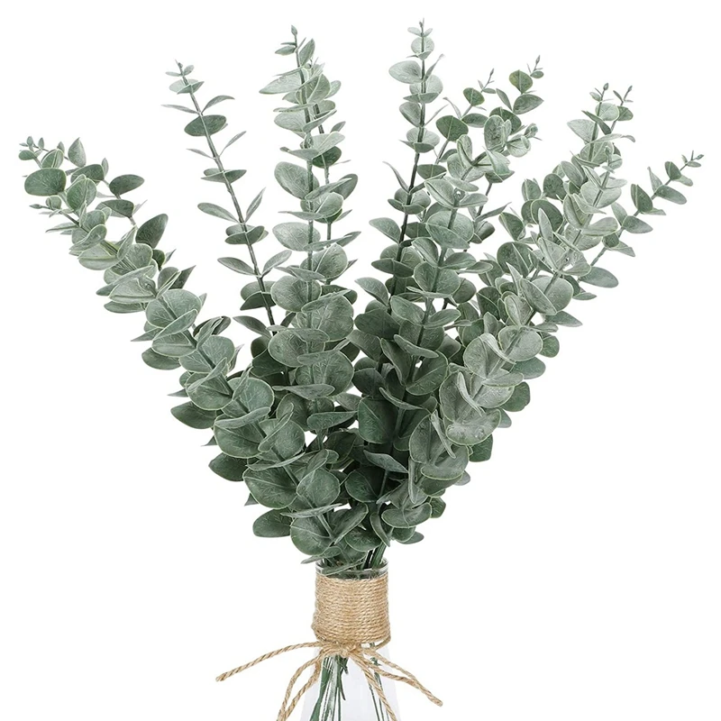 

15 шт., искусственные стебли эвкалипта, 18 дюймов