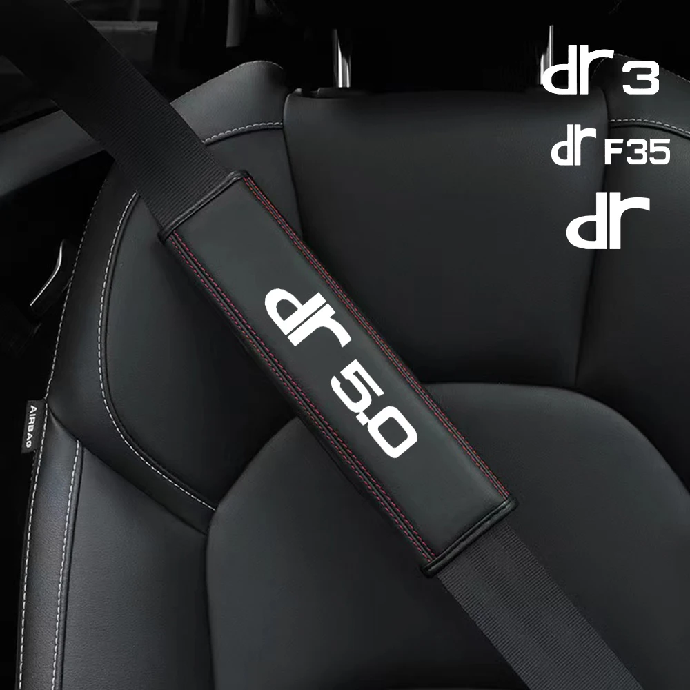 

1pcs High Quality Leather Car Seat Belt Safety Cover Shoulder Strap Pad for DR Motors DR Zero DR1 DR2 DR3 DR4 DR5 DR 5.0 DR F35