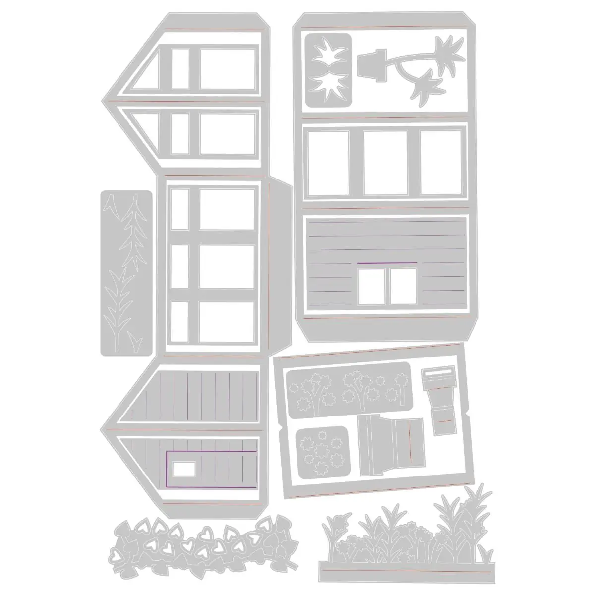 Домашний выдвижной садовый металлический вырезанный штамп для скрапбукинга