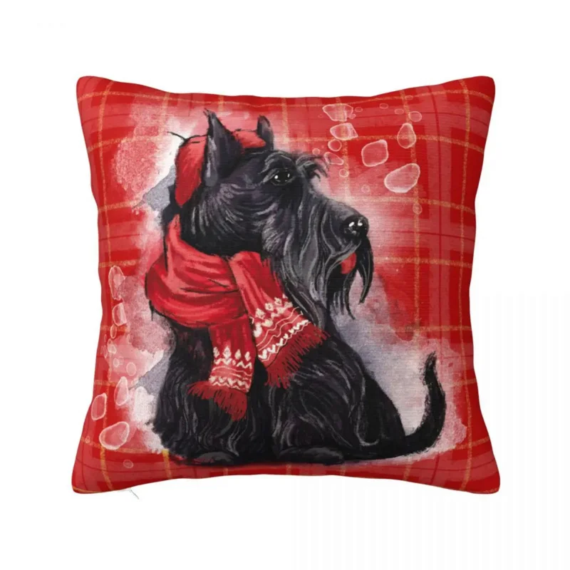 

Yorkshire Terrier Christmas Pillowcase Printed Cushion Cover Decoration Cute Dog Animal Pillow Case Cover Home Wholesale 45X45cm