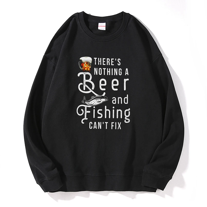 

Хлопковые мужские толстовки COSMIC STRING, Повседневный свитер с принтом рыбалки и круглым вырезом, крутые мужские толстовки с длинным рукавом, с...