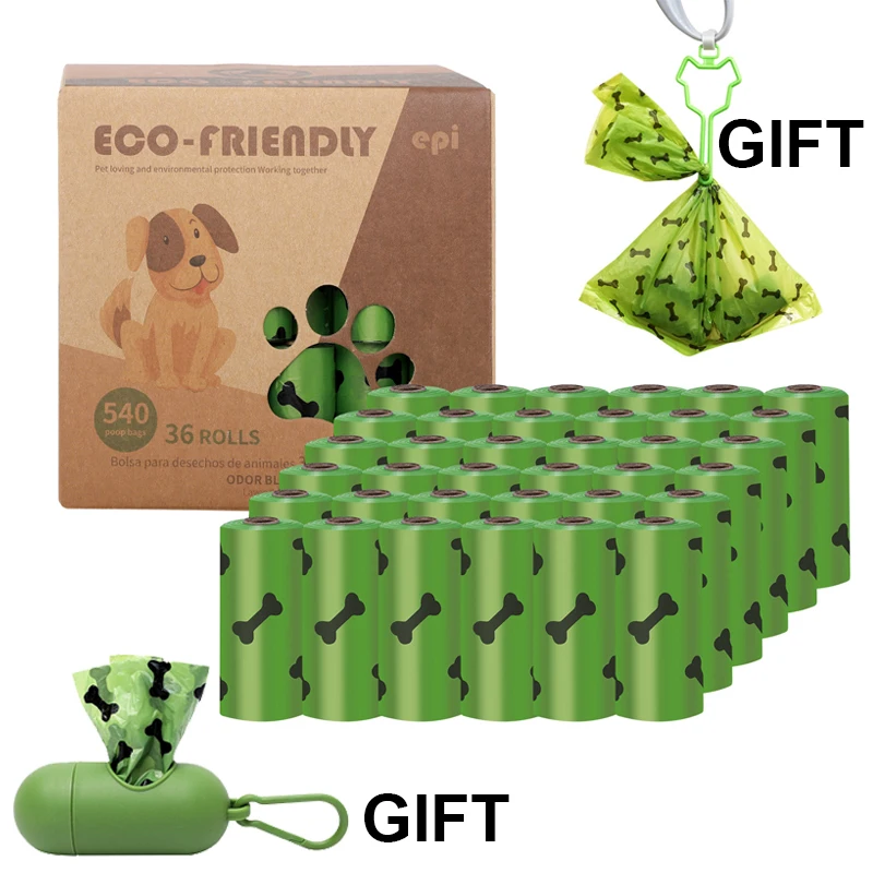 

Biodegradable Dog Poop Bags Garbage Bulk Outdoor Degradation Clean Box Waste Poop Bags for Pet Leash Pick up Tools Pet Supplie