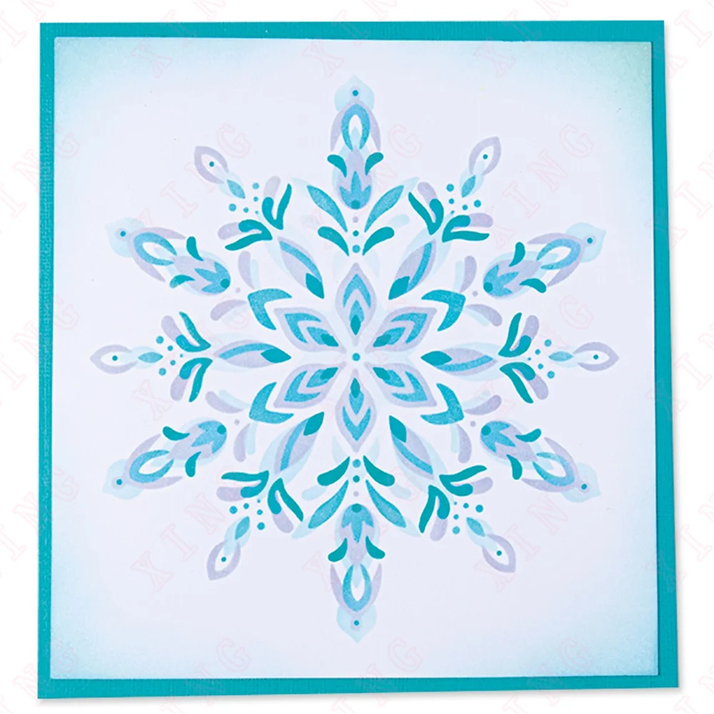 

2022 New Diy Layering Stencils Painting Scrapbook Coloring Embossing Album Decorative Template Snowflake Craft Handmade Cut Die