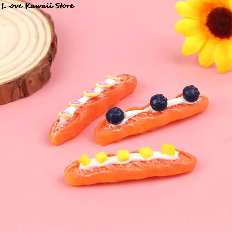 

1Pcs Simulation Food Breakfast Bread Cake Miniature Pretend Play Toys Dinner Tableware Doll House Accessories Kids Gift