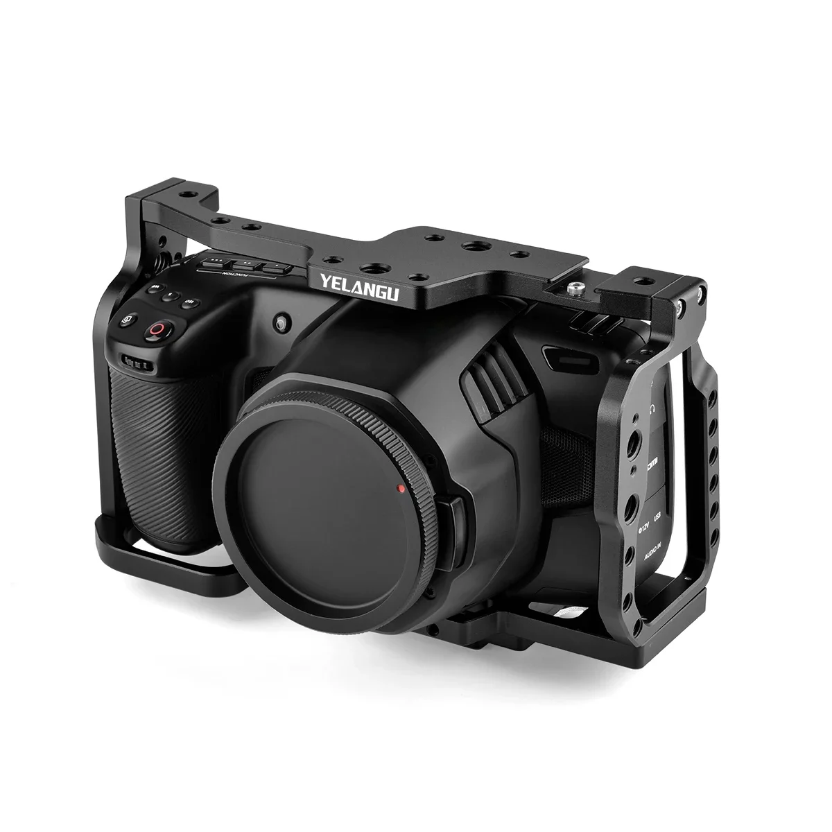 Комплект для установки клетки камеры BMPCC 4K/6K с креплением холодного башмака 1/4 3/8