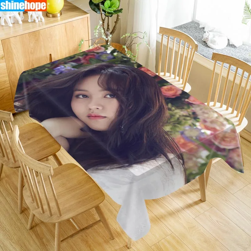 

Новое поступление, скатерть Деми Ловато на заказ, водонепроницаемая прямоугольная скатерть из ткани Оксфорд, скатерть для домашней вечерин...