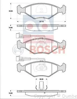 

Десять тормозных колодок для 986424514
