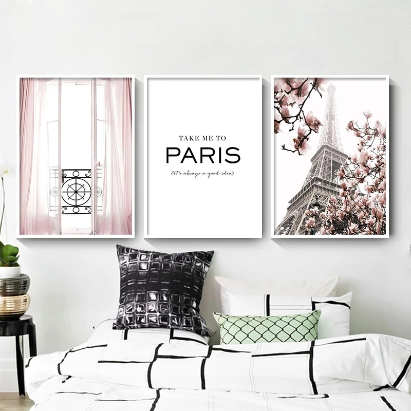 Настенная картина с розовыми цветами настенная Картина на холсте принты