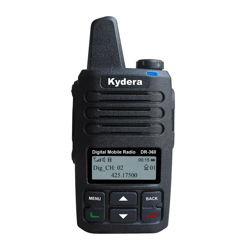 Kydera Smart DR-360 2 Вт 4000 каналов 200 часов записи передатчик DMR удобная мини-радио рации