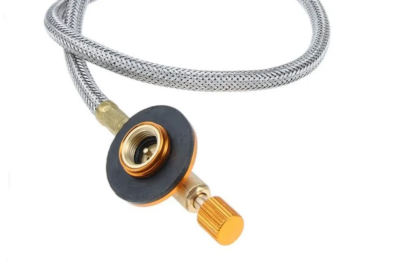 Outdoor Camping Gas Stove Propane Refill Adapter Burner LPG Flat Cylinder tank Coupler Container Save Durable Metal Tube | Спорт и