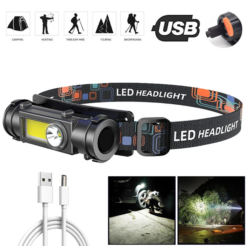 

LED Headlamp Strong Light Extreme Bright Head-Mounted Flashlight Outdoor Household Long-Range Recharge Night Fishing Headlight