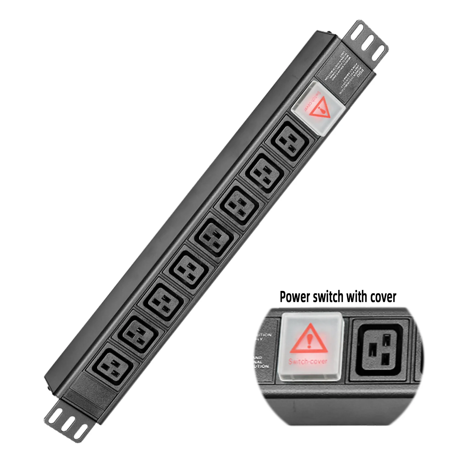

Блок промышленного распределения электропитания OEM AC IEC C19 PDU с переключателем