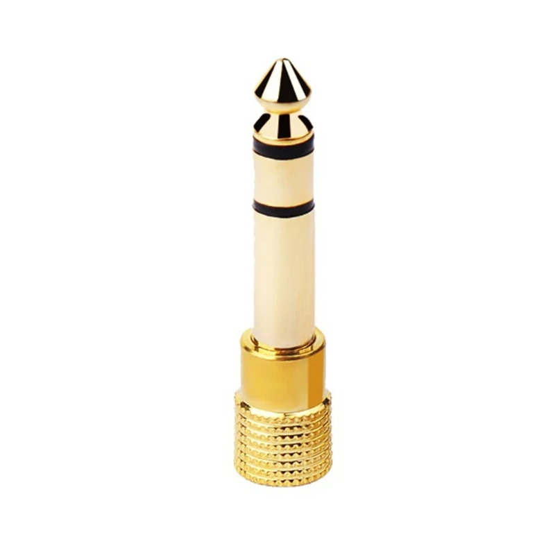

Jack 6.35mm Male To 3.5mm Female Stereo Connector Gold-Plated Pure Copper W3JD