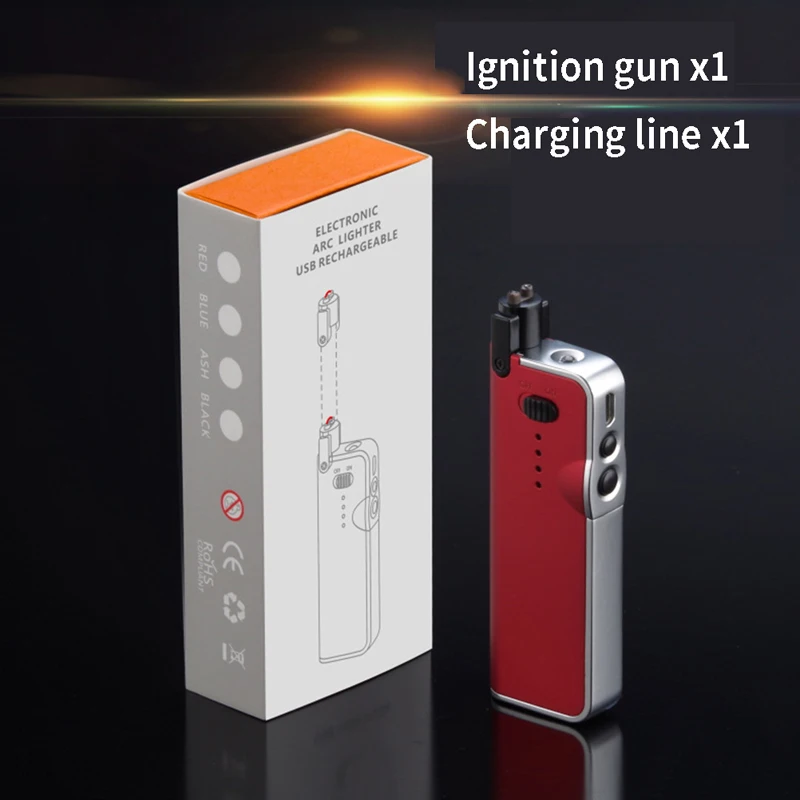 

Scalable Electric Arc BBQ Lighter USB Windproof Flameless Plasma Ignition Long Kitchen Lighters Gas Lighter For Candle Gas Stove