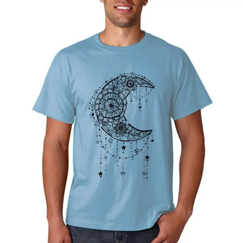 

Модные футболки с принтом, трендовая женская рубашка с мультяшным принтом, стильная футболка с коротким рукавом и милым рисунком Луны, женс...