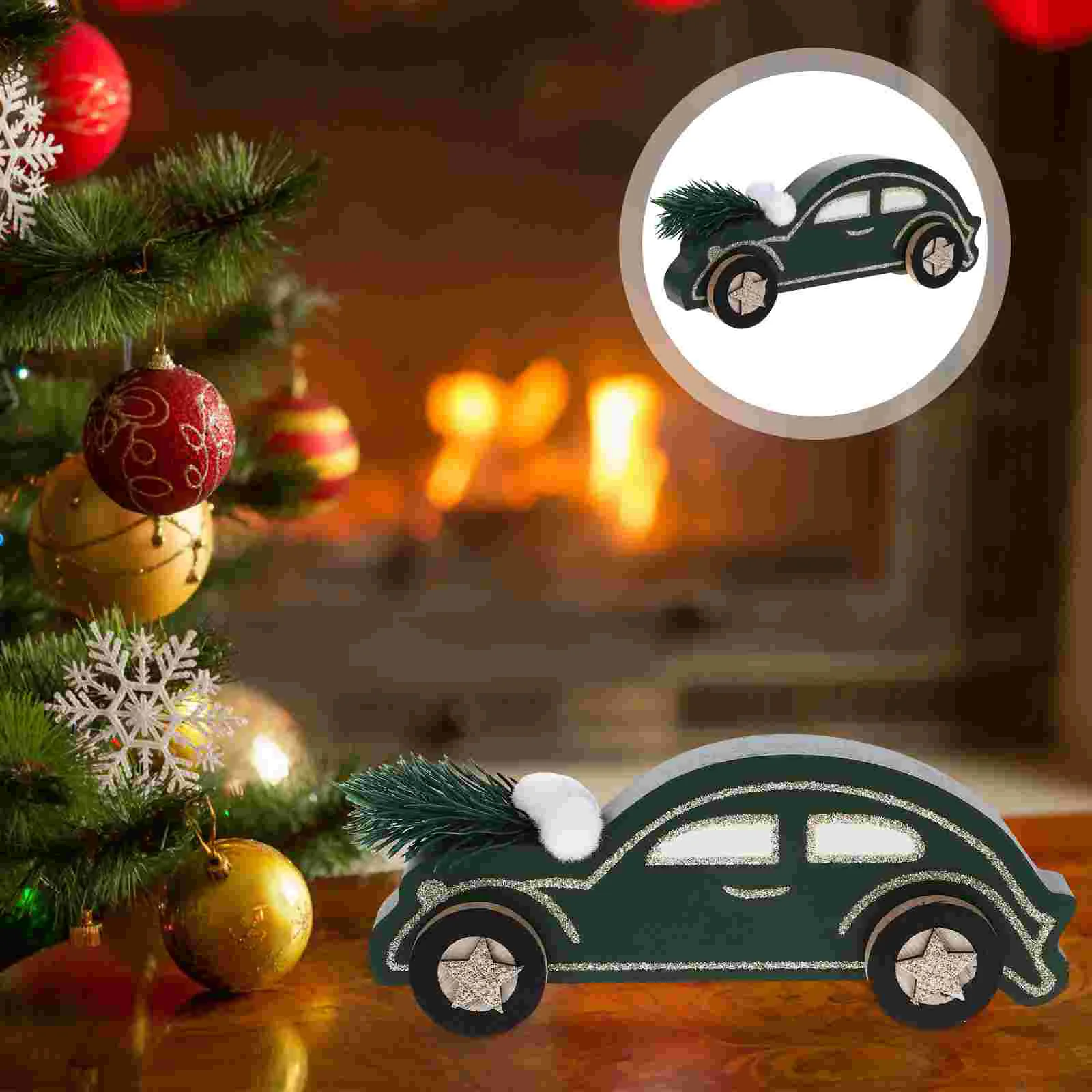 

The Gift Christmas Car Table Centerpiece Festival Adornment Decor Crafts Desktop Xmas Ornament Party Decoration