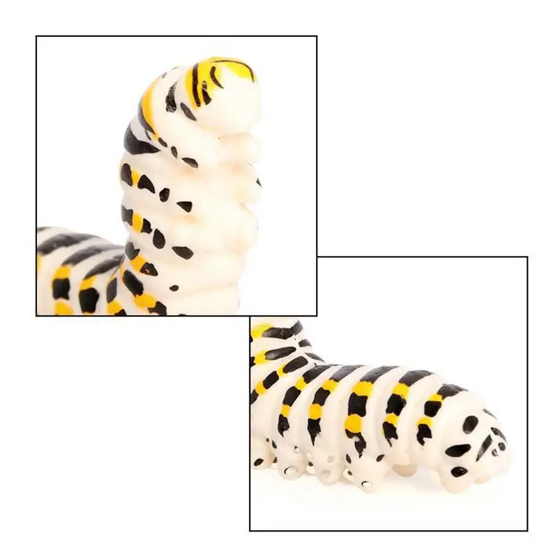 Мини-версия маленькие жуки гусеница модель фигурки Детская кукла домашний декор