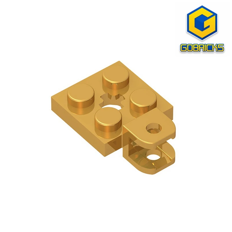 

Gobrick GDS-1072 модифицированный 2x2 с буксировочным шариком, выровненным с отверстиями и отверстием оси в центре, совместим с lego 63082