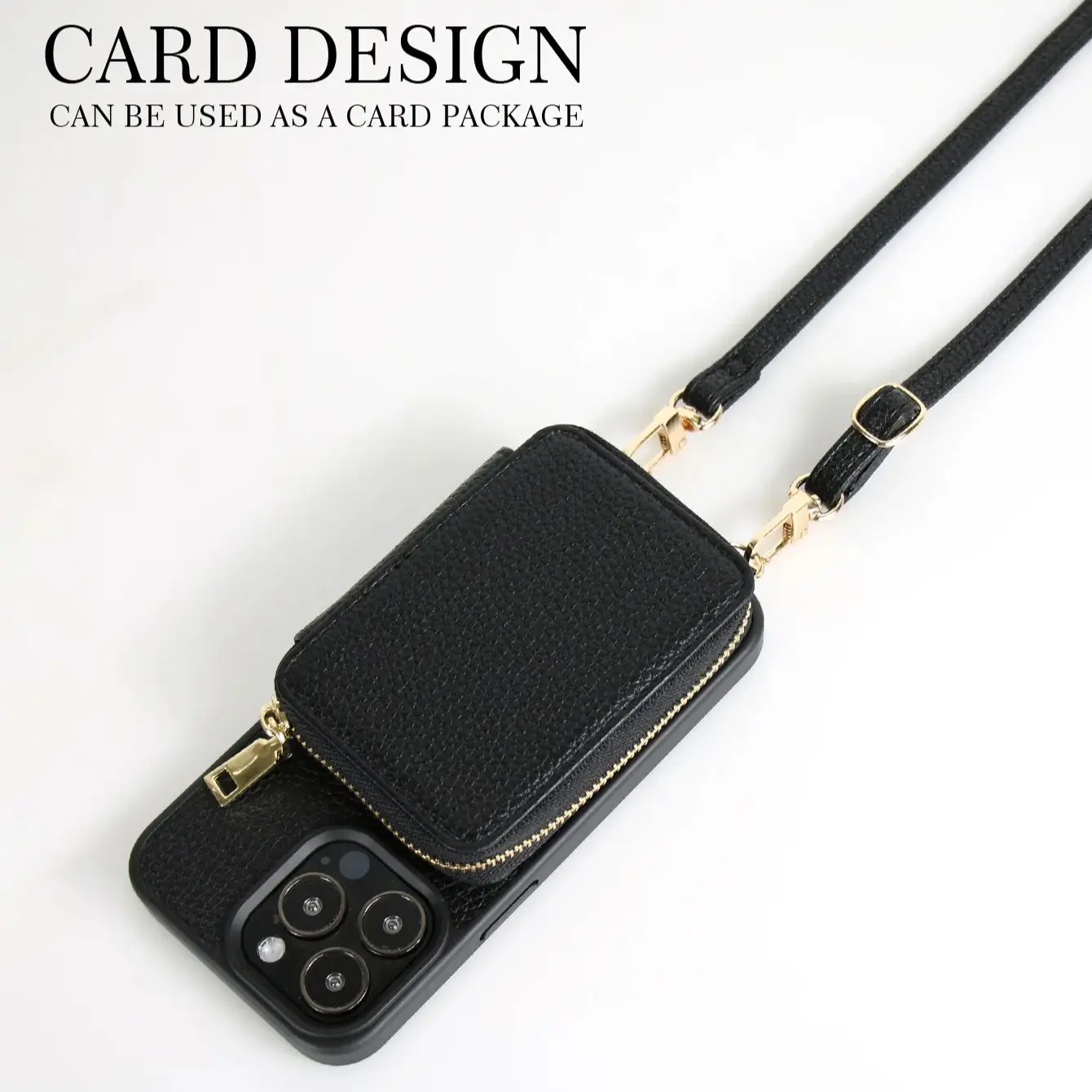 Кожаный чехол-кошелек Bonola через плечо для iPhone 16 Pro 6 3 дюйма с ремешком-держателем