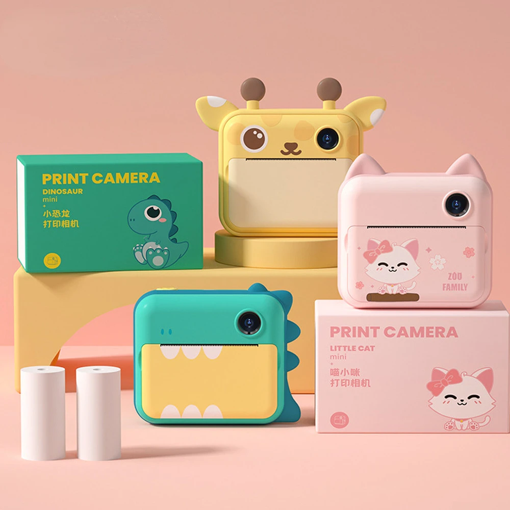 Children Camera Instant Print Camera For Girls Kids Camera Instantane With Thermal Photo Paper Toys Camera For Birthday Gifts