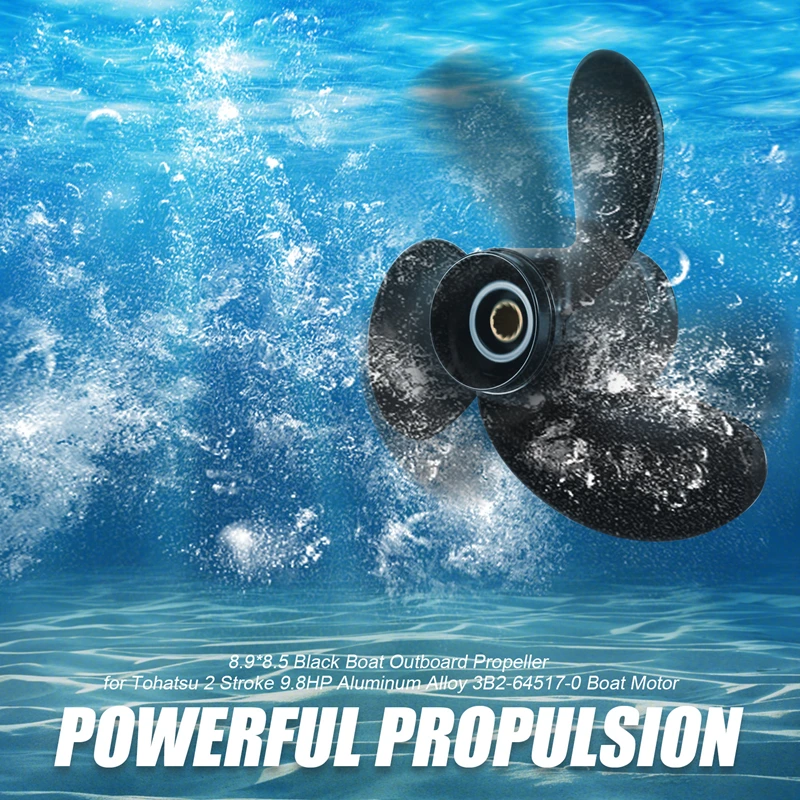 8 9X8 5 Черный подвесной гребной винт для лодки 2-тактного двигателя Tohatsu 9 л.с. из