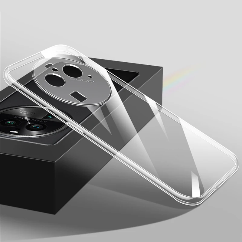Высококачественный прозрачный чехол для телефона для OPPO Find X6 Pro Ультратонкий Мягкий ТПУ силиконовый прозрачный чехол для задней панели FindX6 X6Pro Crystal Funda