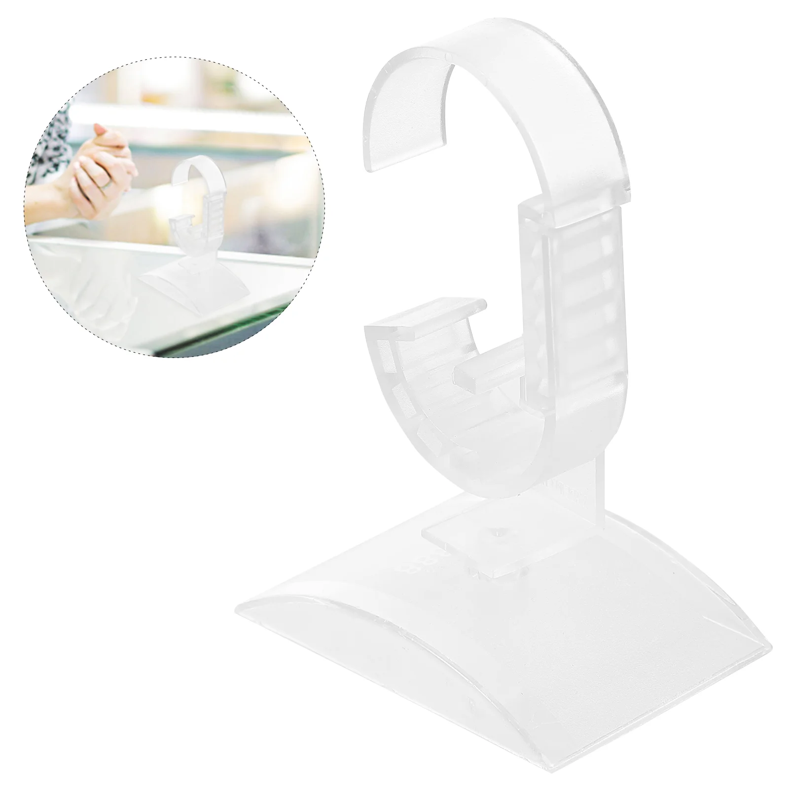 

Watch Stand Holder Display Bracelet Jewelry Showcase Rack Acrylic Bangle Base Organizermen Clear Storage Stable Store Rustic