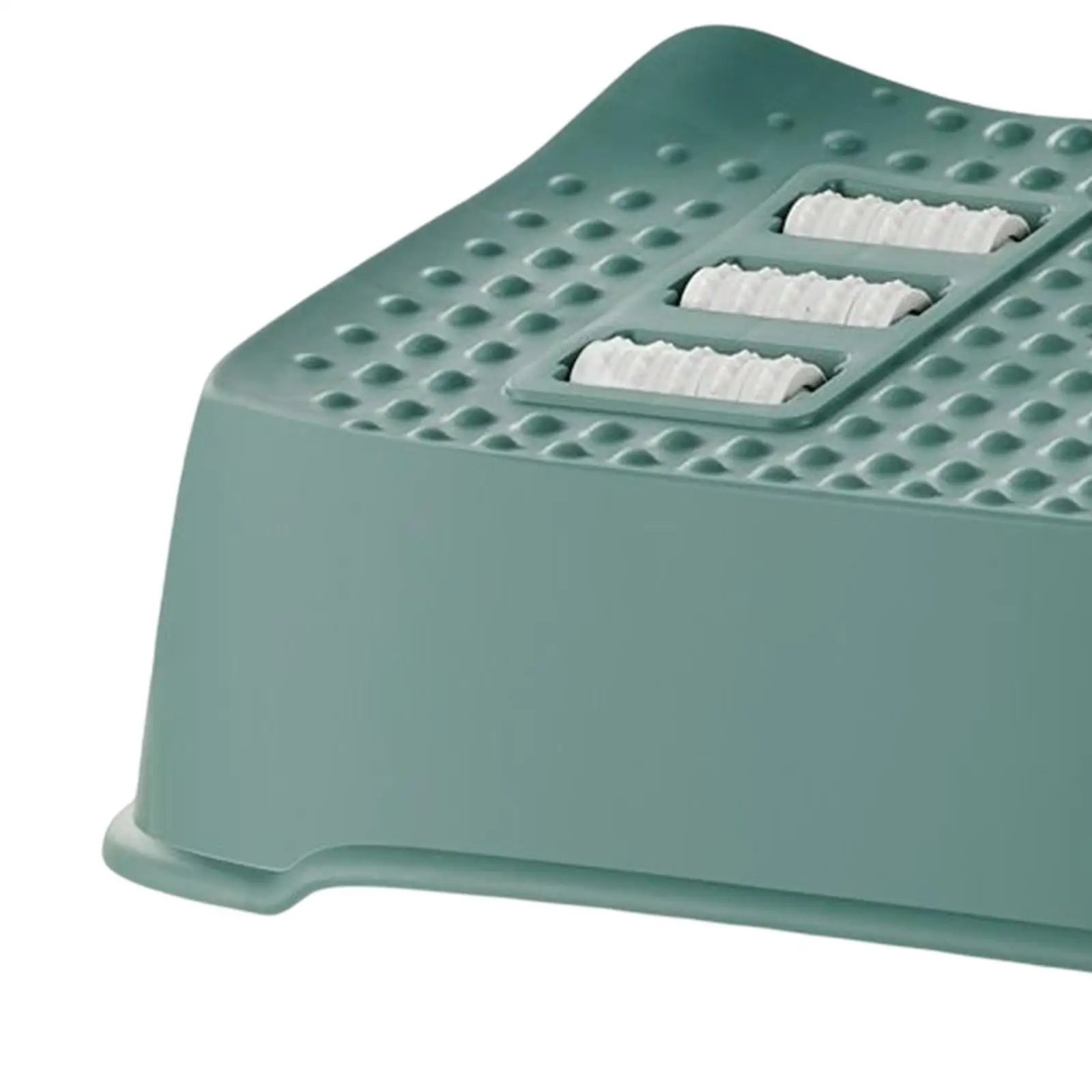 

Under Desk Foot Rest Ergonomic Foot Rest Comfortable Compact for Home Gaming White